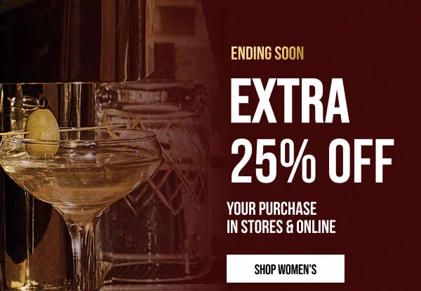 Extra 25% off Shop Women's