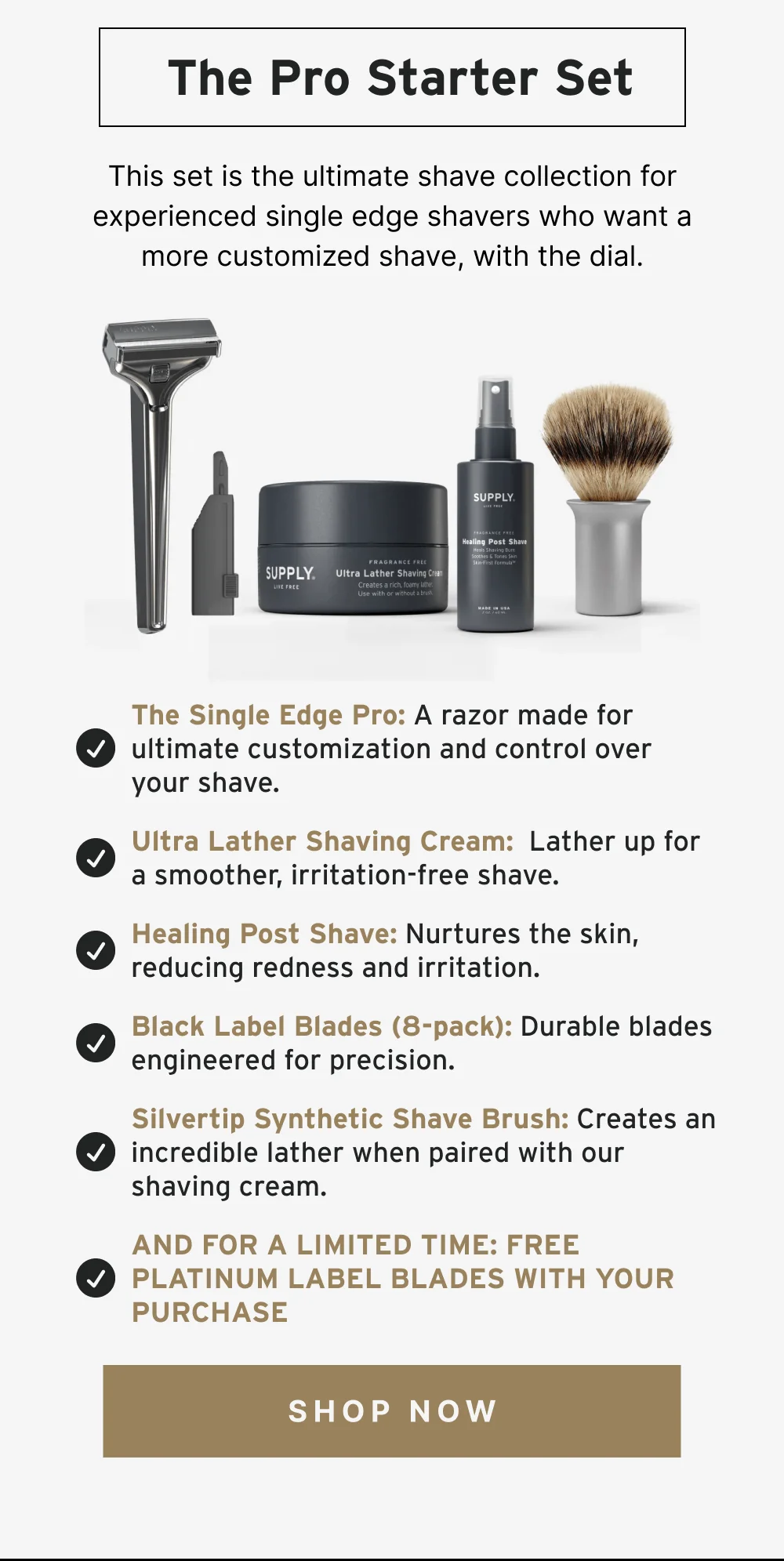 The Pro Starter Set [ SHOP NOW ]