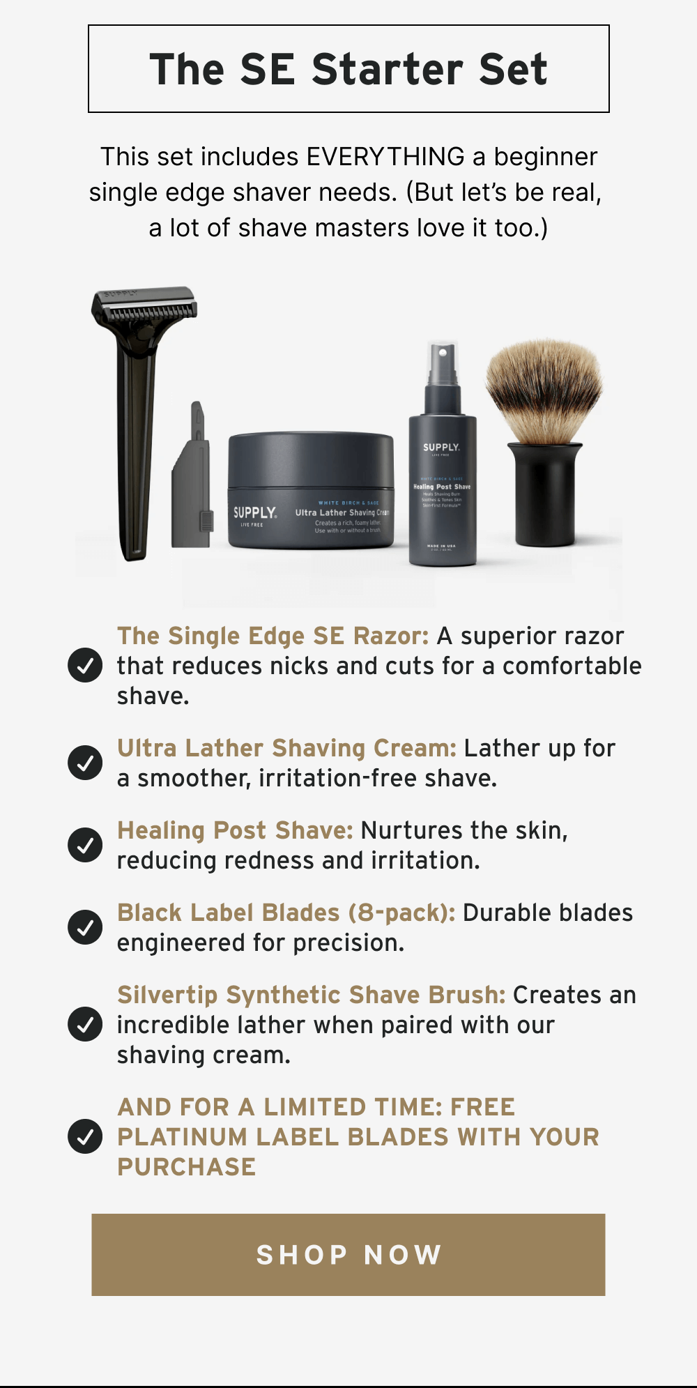 The SE Starter Set [SHOP NOW]
