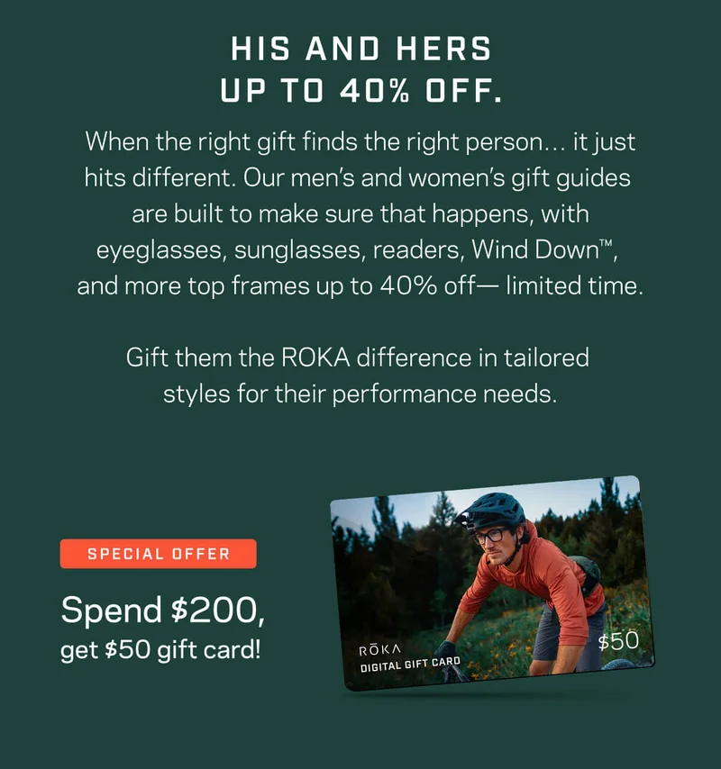 Shop the ROKA Gifting Event