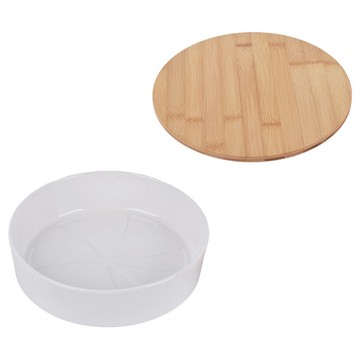 Temp-tations Special Edition Seasonal Figural Dish w/ Wooden Trivet