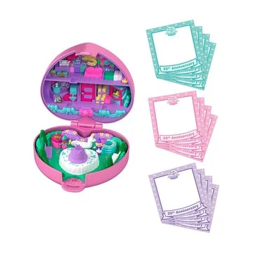 Polly Pocket 35th Anniversar Party Time Play Set w/ Accessories