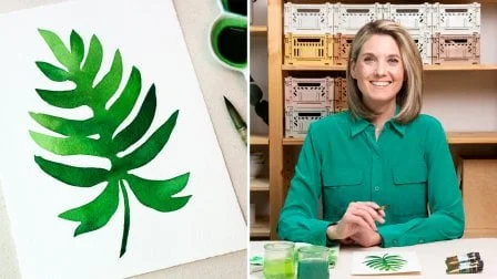 Mini Class: Painting a Lush Philodendron Leaf in Watercolor