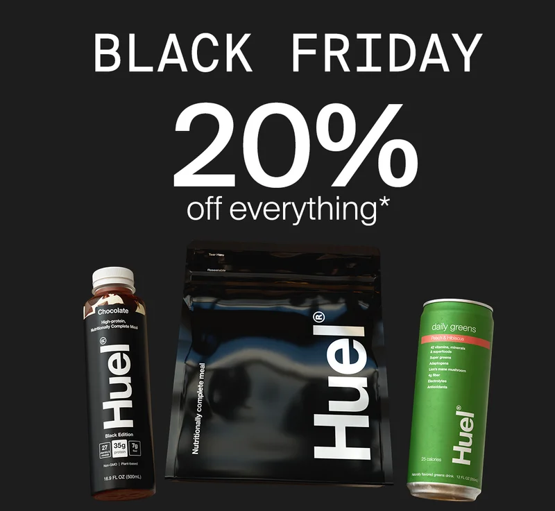 Black Friday: 20% off Everything