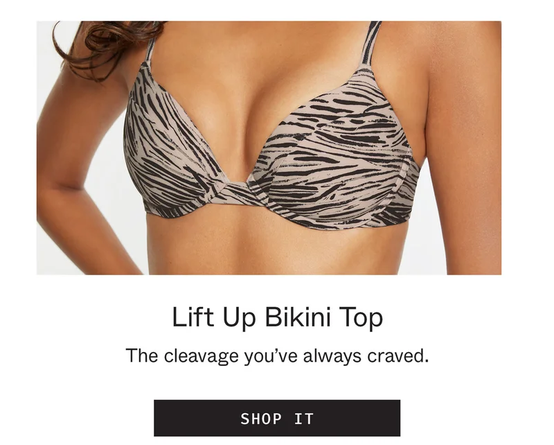 Lift Up Bikini Top