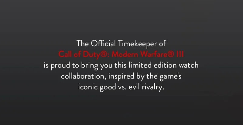 The Official Time Keeper of Modern Warfare III
