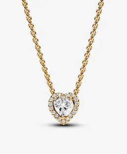 Sparkling Heart Collier Necklace