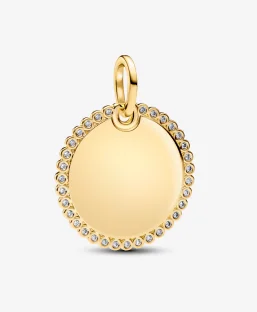 Engravable Round Tag Pendant