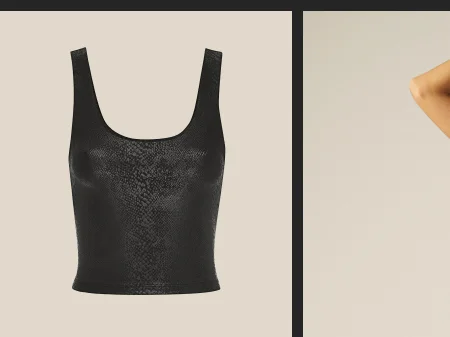 PowerShine Viper Print Cropped Tank