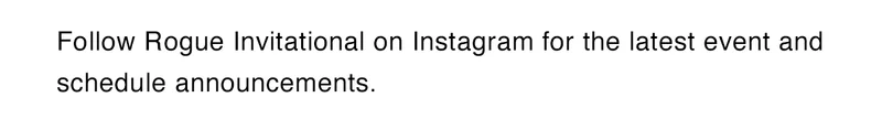 Rogue Invitational Social Media
