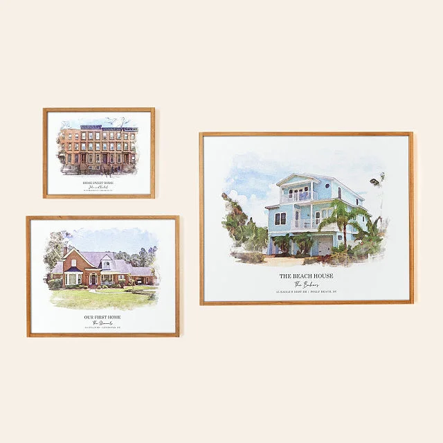 Personalized Home Portrait Print