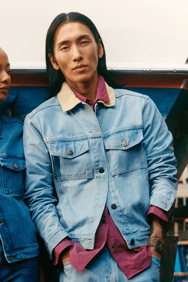 Corduroy Collared Denim Jacket