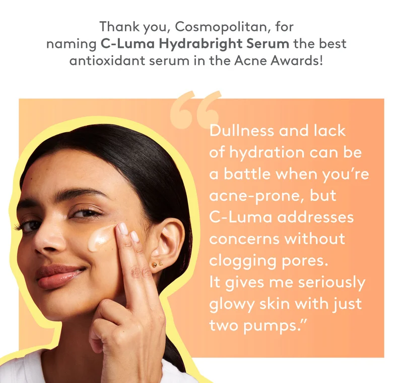 For best antioxidant serum in the Acne Awards!