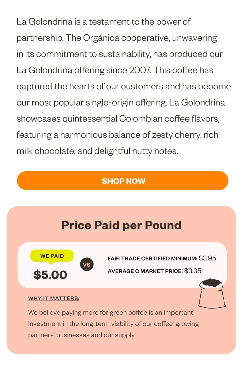 Coffees come, and coffees go. Meme of coffee disappearing into bushes. Don't miss out on the one you were eyeing.