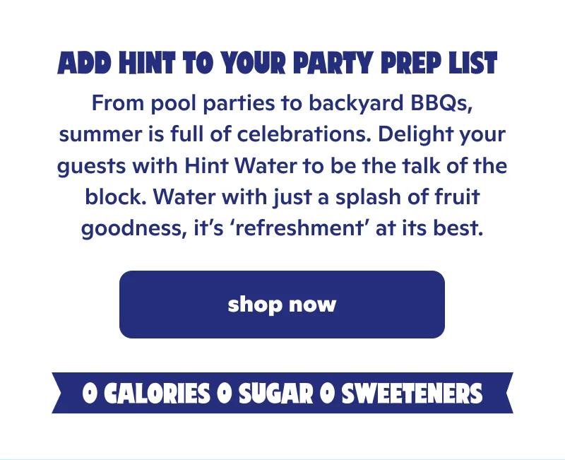 Add Hint to your party prep list. Shop now!