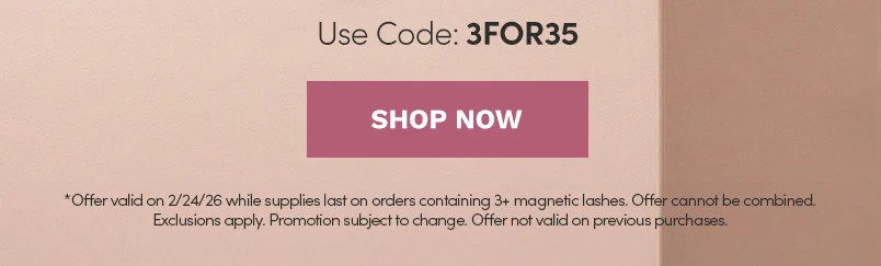 Shop $35 Off with code 3FOR35