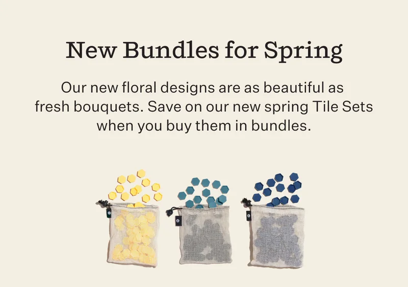 New Bundles for Spring | Our new floral designs are as beautiful as fresh bouquets. Save on our new spring Tile Sets when you buy them in bundles.