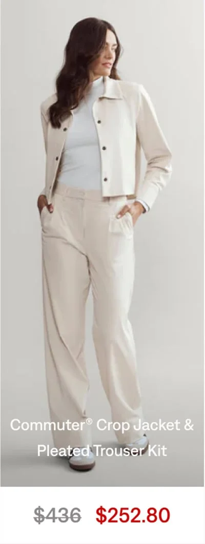 Commuter® Crop Jacket & Pleated Trouser Kit