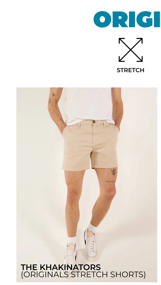 Originals Stretch Shorts: The Khakinators