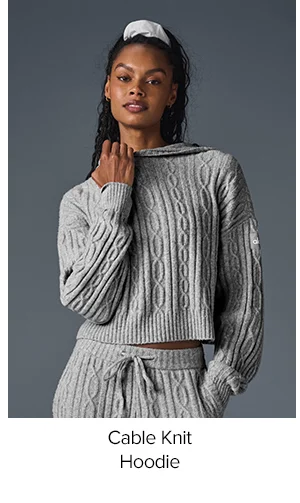 Cable Knit Hoodie