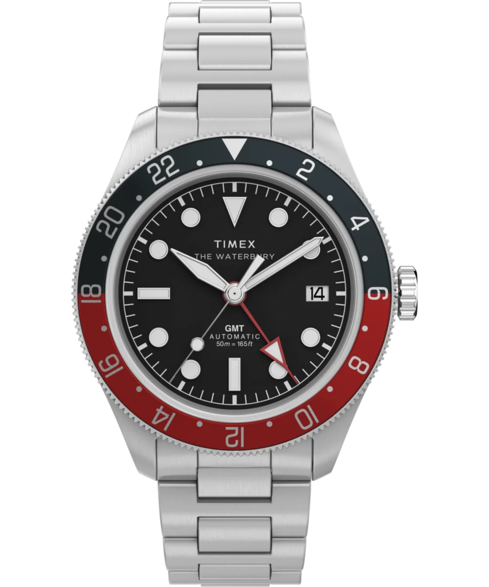 Image of Waterbury Heritage Automatic GMT 41.5mm Stainless Steel Bracelet Watch