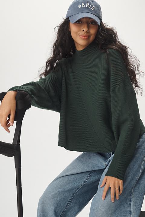 The Meredith Mock-Neck Sweater by Maeve