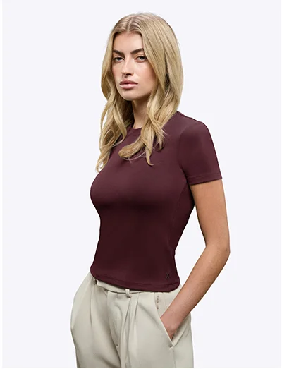 Deep Cranberry Tomboy Tee