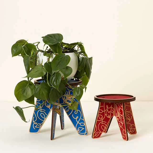 Hand Painted Flower Pot Stand