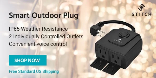 Smart Outdoor Plug | IP65 Weather Resistance 2 Individually Controlled Outlets Convenient voice control Free Standard US Shipping Shop Now