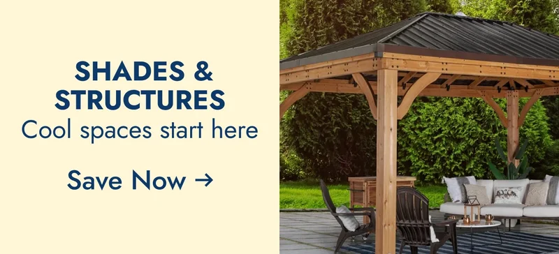 outdoor shades and structures