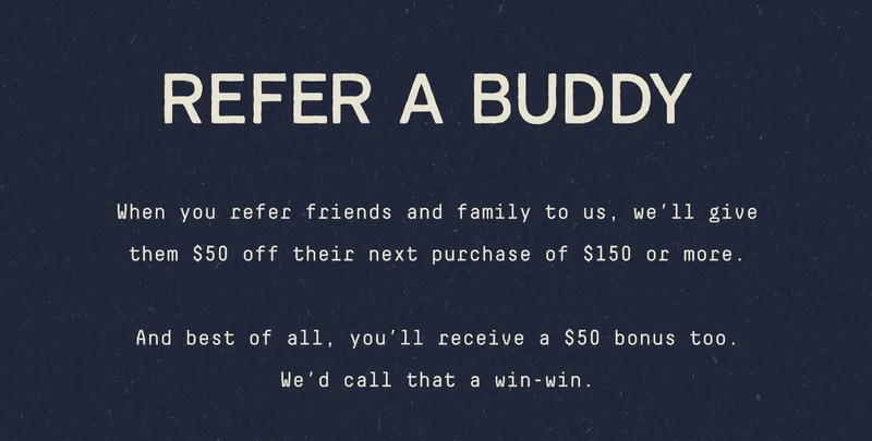 REFER A BUDDY