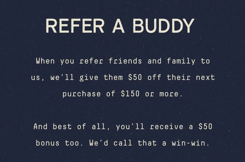 REFER A BUDDY