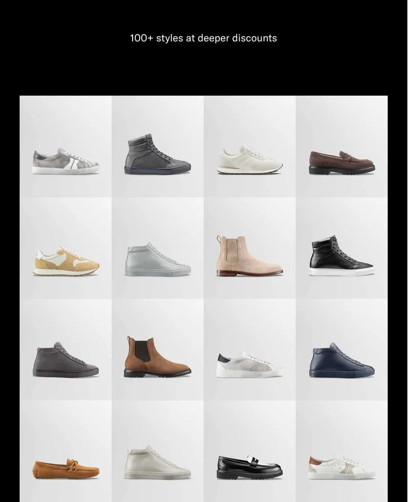 100+ styles at deeper discounts