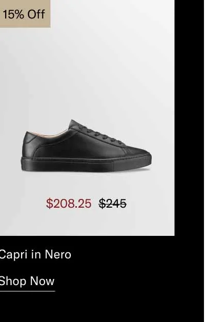 Capri in Nero 15% off-Shop Now