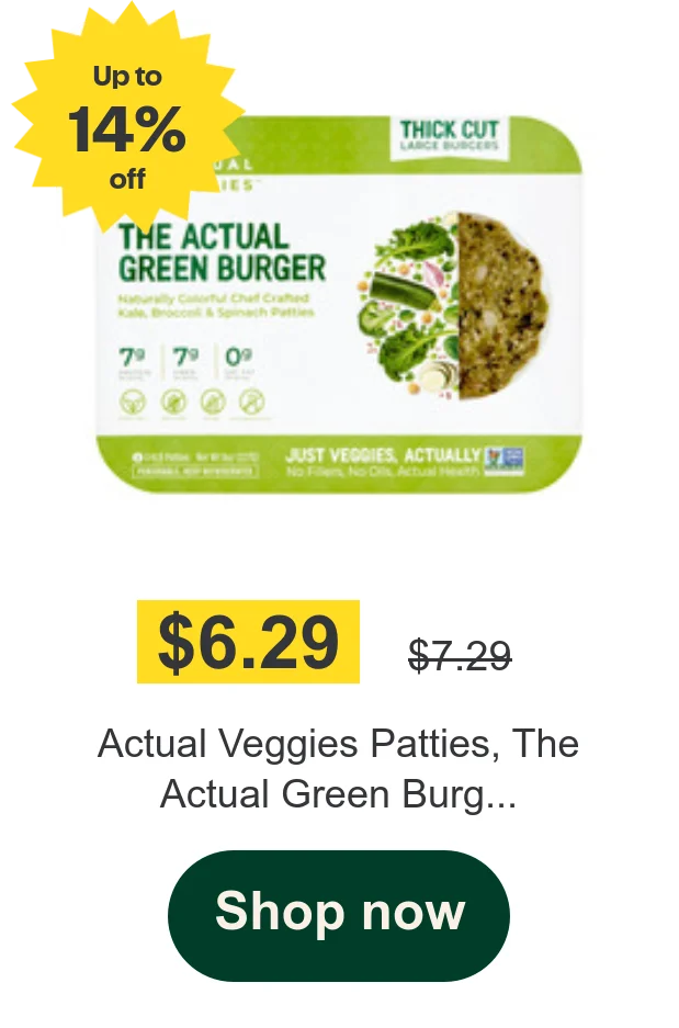 Actual Veggies Patties, The Actual Green Burg...