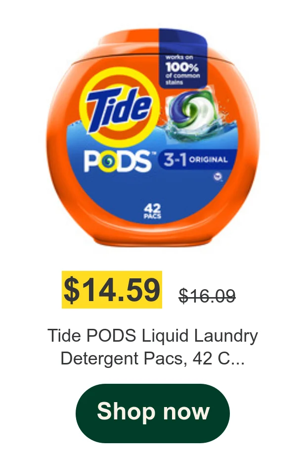 Tide PODS Liquid Laundry Detergent Pacs, 42 C...
