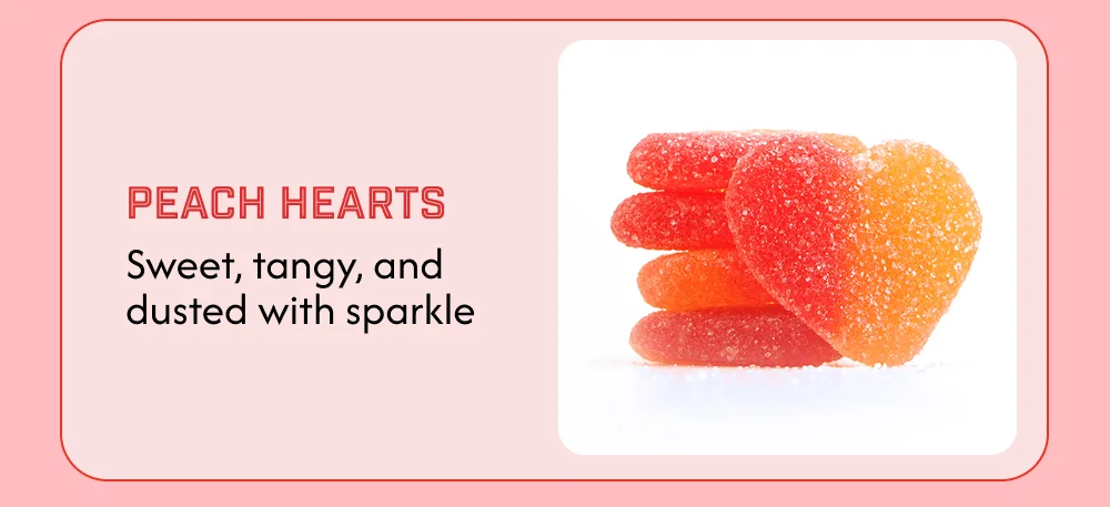 Peach hearts