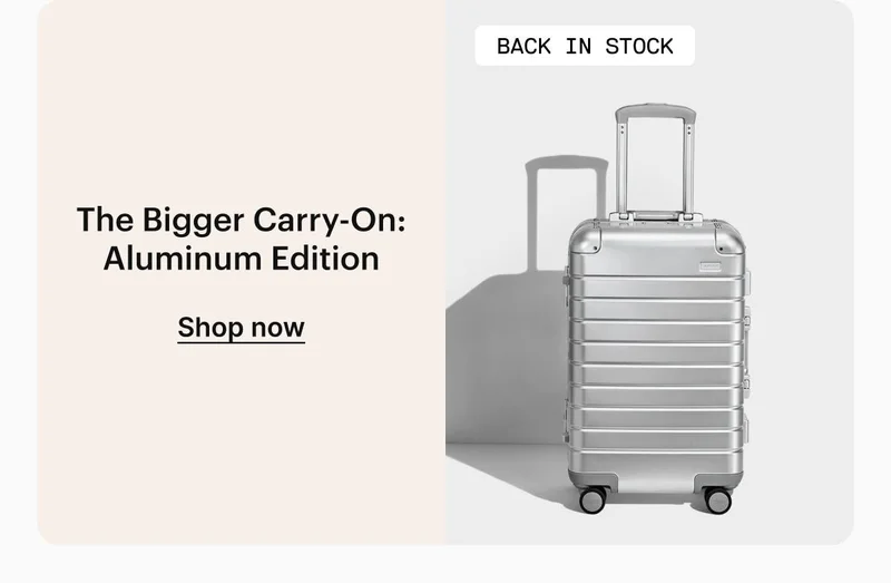 The Bigger Carry-On: Aluminum Edition