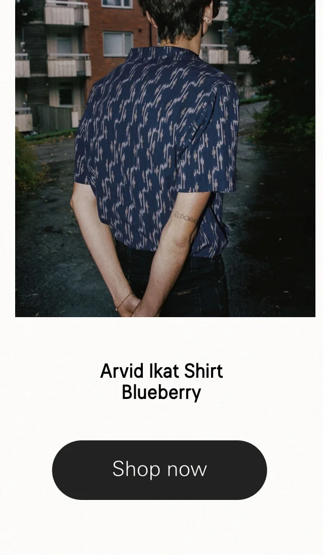 Arvid Ikat Shirt Blueberry