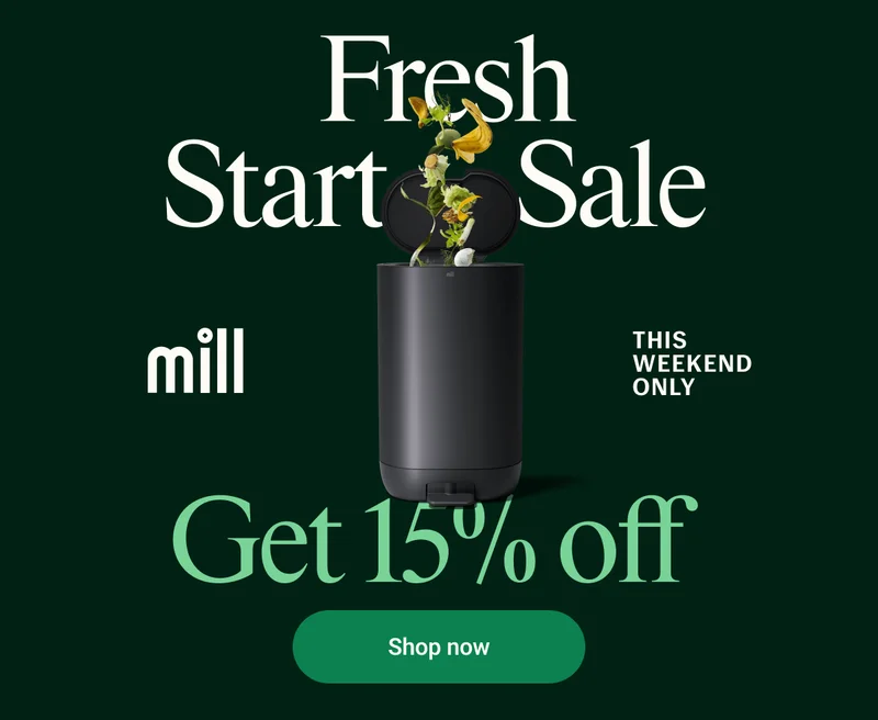 Fresh Start Sale — 15% off.