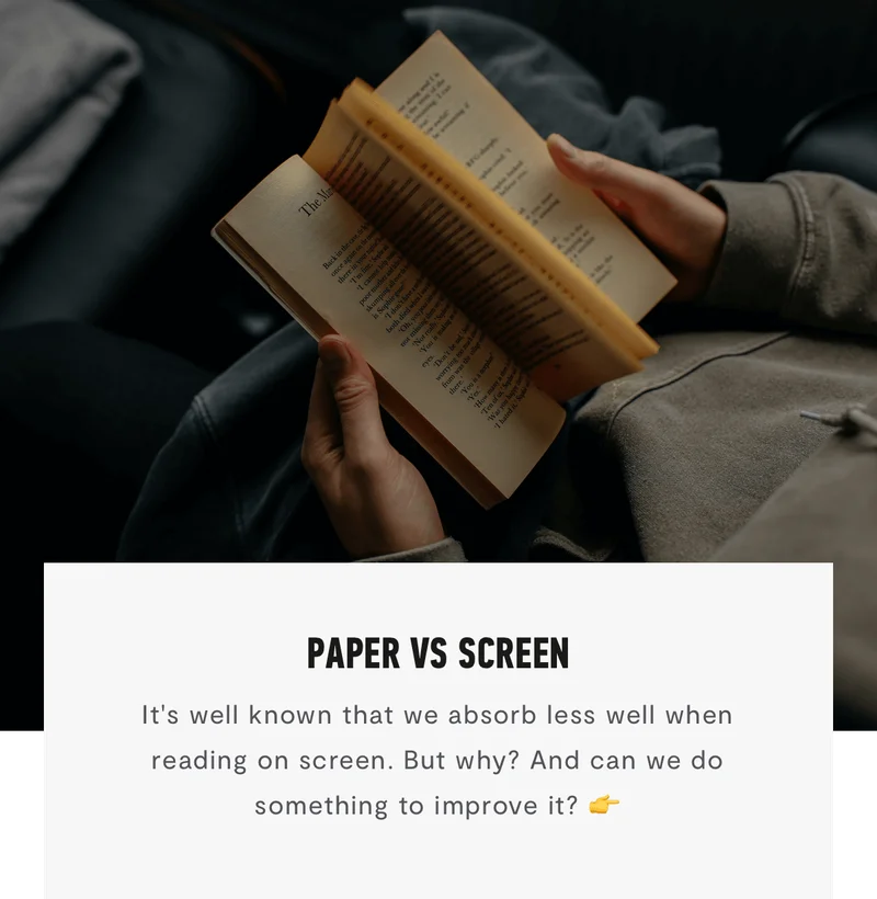 Paper vs. Screen