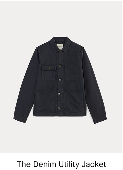 [Image] The Denim Utility Jacket | Garment-Dyed Navy
