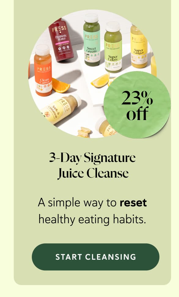Signature 3 Day Juice Cleanse [Sticker: Up to 23% off] A simple way to reset healthy eating habits.
