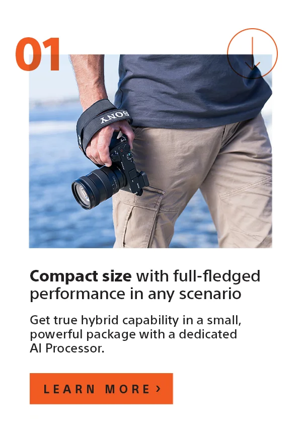Compact size with full-fledged performance in any scenario | Get true hybrid capability in a small, powerful package with a dedicated AI Processor. | Learn more