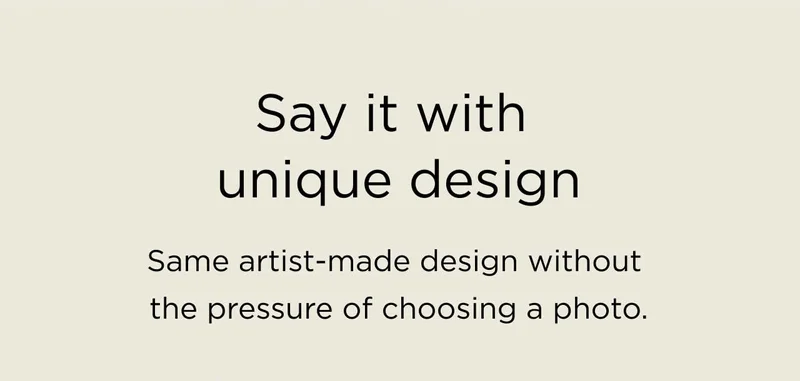 Say It with Unique Design