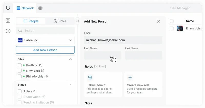 Grant granular permissions across every site— ensuring consistent access and control across your organization.