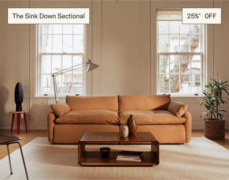 Save 25%* on The Sink Down Sectional