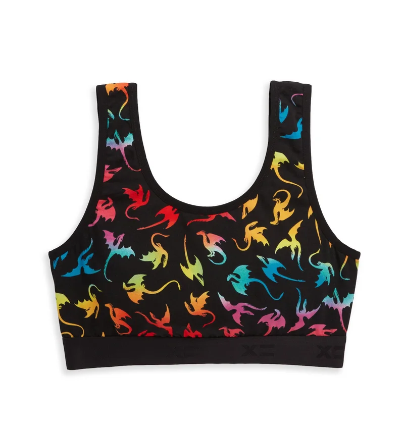 Image of Essentials Soft Bra - Rainbow Dragon