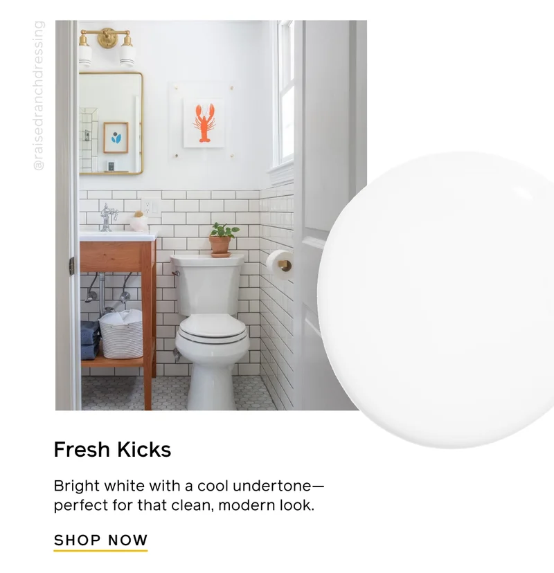 Fresh Kicks. Bright white with a cool undertone—perfect for that clean, modern look. SHOP NOW
