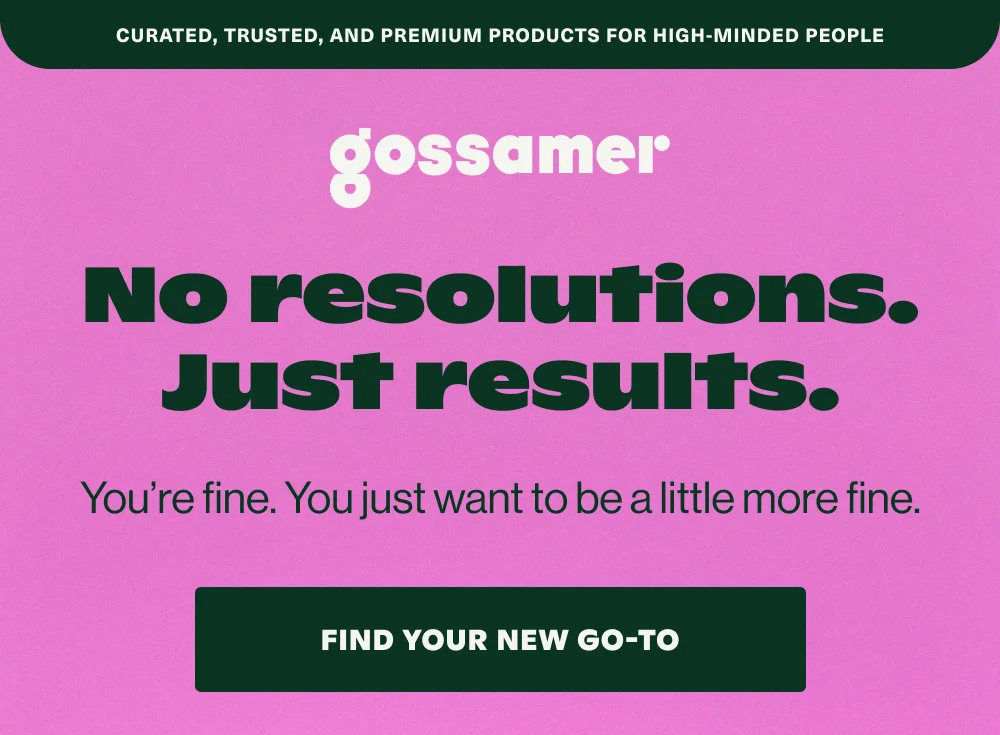 No resolutions. Just results.